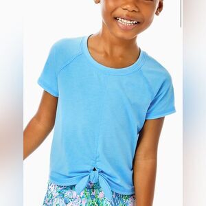 Lilly Pulitzer Luxletic Mini Kiera ActiveTee in Frenchie Blue